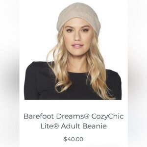 Barefoot Dreams CozyChic Lite Tan Beanie